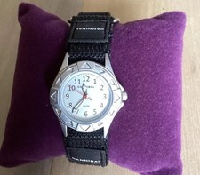 New Cannibal Childs Watch Analog Black Hook & Loop Sports Strap CJ248.01 WORKING
