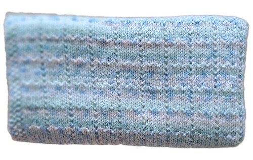 Hand knitted baby blanket - baby, size