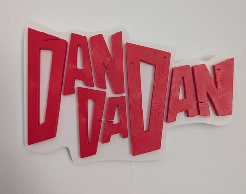 Dandadan logo plaque fan art - dandadan,