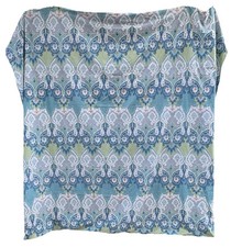 Pottery Barn Duvet Cover Cleary King Size 100% Organic Cotton Button Closure