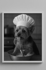Yorkshire Terrier Cooking Photo Frame gift dog lovers