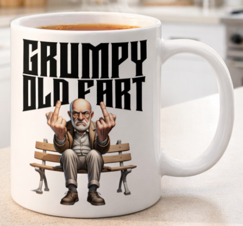 Grumpy old fart 11oz mug - grumpy,