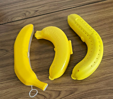 3x Banana Storage Box Travel Fruit Holder Lunch Protector Cute Outdoor Case UK