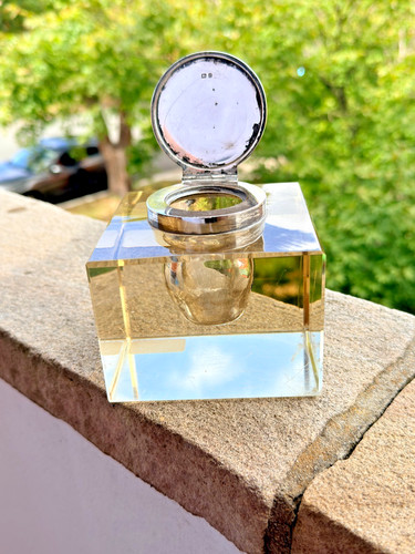 Silver lidded heavy smokey - silver,