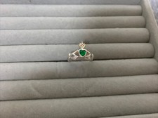 Vintage Sterling Emerald