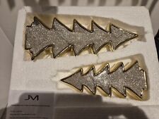 qvc Julien Macdonald Set of 2 Glitter xmas Trees ornaments centrepiece