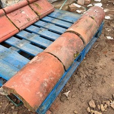 Reclaimed terracotta red - red, wall