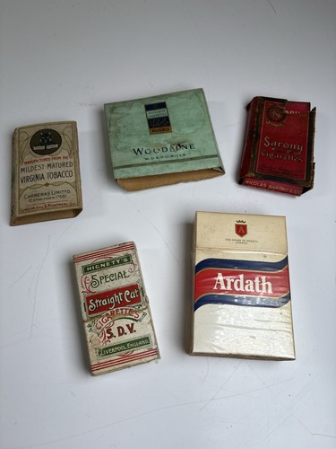 Vintage cigarette pack bundle - cigarette,