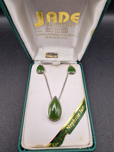 Genuine nephrite jade sterling - genuine,