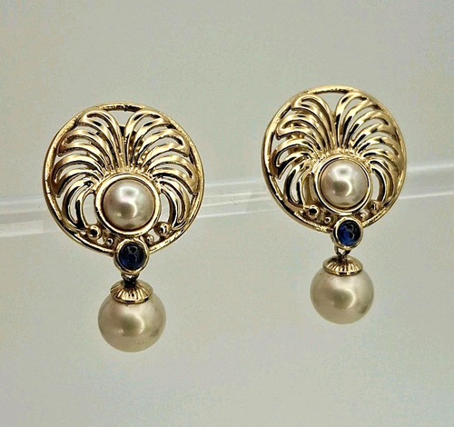 Vintage majorica gold vermeil - vintage,