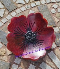 HANDMADE RESIN POPPY for