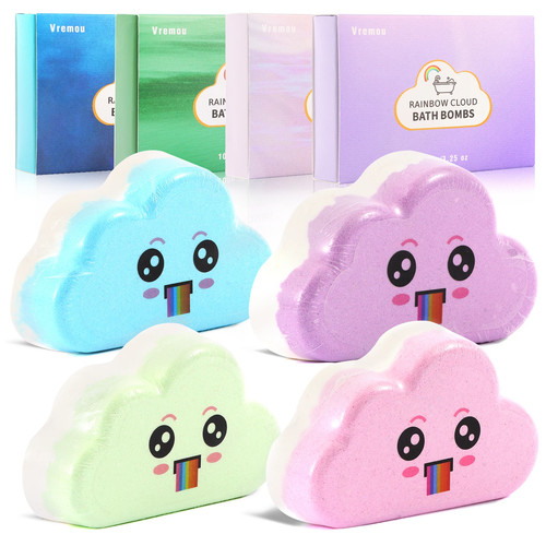 1pcs 4pcs rainbow bath - bath, bombs