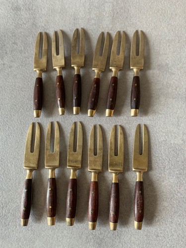Set bronze brass hors - set, 12