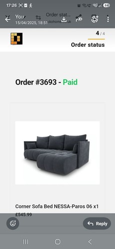 Corner sofa bed grey - grey, old