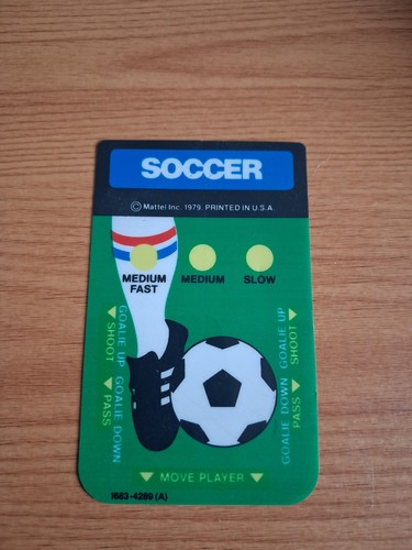 Soccer mattel intellivision - mattel,