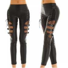 Womens Fishnet Trim Punk Night