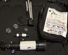 70AZ portable telescope with bag and tripod. 
