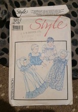Style 1307 Vintage Sewing Pattern New Born Babies' Christening Gown or Nightgown