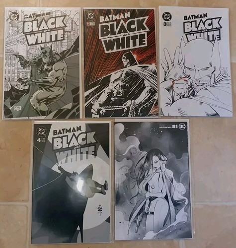 Batman black and white - white, 1-4
