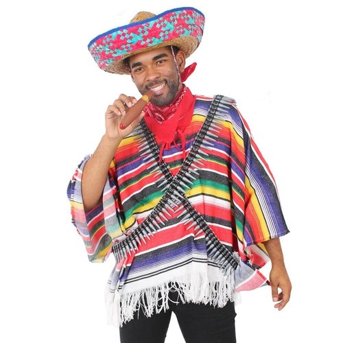 Blue mexican bandit costume - blue,