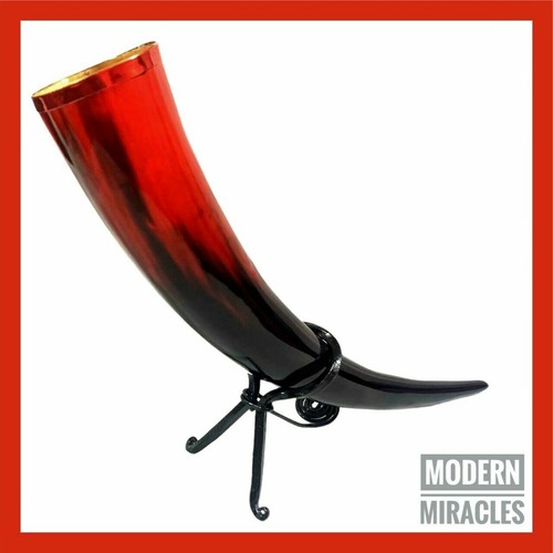 Viking drinking horn red - viking,