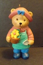 Gardening Teddy Bear Ornament