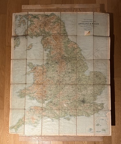 Vintage bartholamews cloth map - bartholamews,