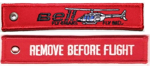 Bell helicopter keychain - bell,