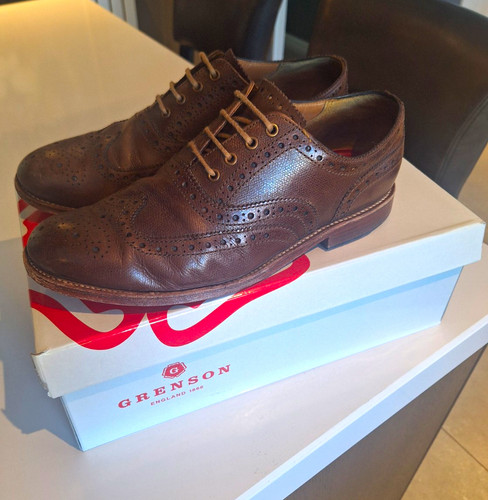 Grenson william leather brogue - william,