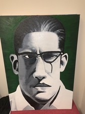 Ronnie Kray Portrait Size A1 Acrylic On Canvas Painted By :syko Graffiti Artist