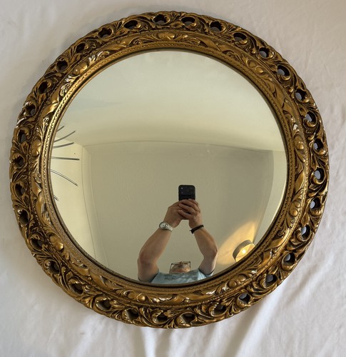 Vintage gilt rococo convex - rococo,