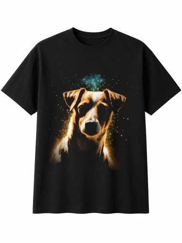 Jack russell glowing - glowing, double