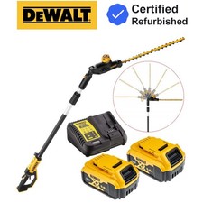 Dewalt DCMPH566P2 18v XR Brushless Pole Hedge Trimmer 55cm Long Reach 3.35m 5ah