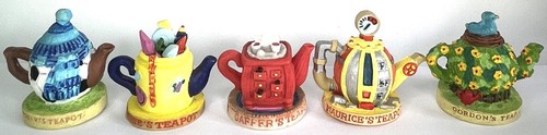 1996 tetley teafolk teapots - tetley,