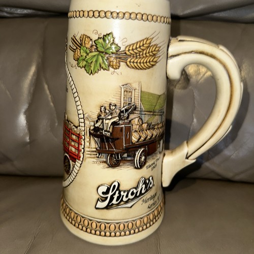 Stroh beer stein mug - stroh's,