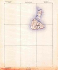 1889 Topo Map of Block Island