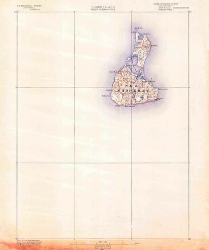 1889 topo map - block, island