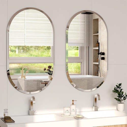 Frameless bathroom mirror - frameless,