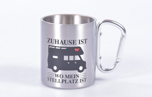 Insulated mug home is - insulated,