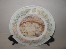 PETER PAN   PLATE  - HOUSE UNDER THE GROUND                  -  ROYAL WORCESTER