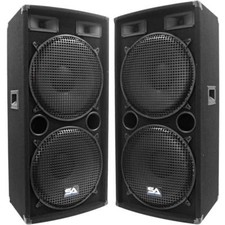 Seismic Audio Pair Dual 15" PA