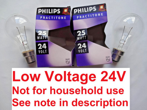 Low voltage 24v 25w b22 - low,
