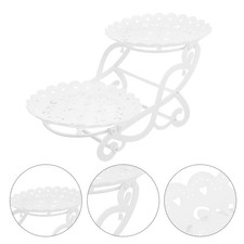 Double Tier Plastic Cake Stand