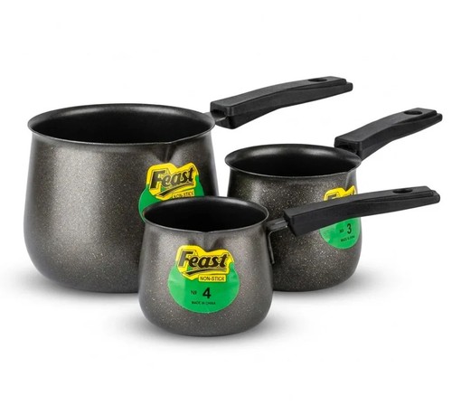Stainless steel tea set 3pcs - stainless,