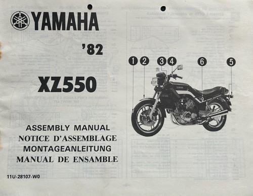 Yamaha xz550 1982 genuine - xz550,
