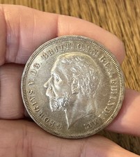 George V Silver Rocking Horse Crown Coin 1935 (a)