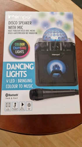 Intempo disco ball speaker - disco,