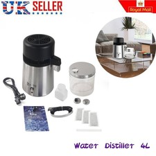 ZOKOP 4L 750W Water Distiller Machine 304 Stainless Steel Puurifier Distilling