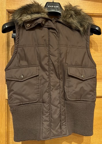 Denim brown gillet - co, fur