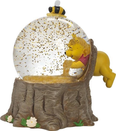 Pooh bear musical snow globe - pooh,